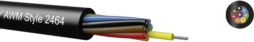 Krmilni kabel LiYY 4 x 0.22 mm crne boje Kabeltronik 095042409 S 500 m slika