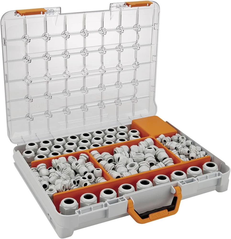 Kabelske uvodnice - sortiment, poliamid svijetlo sive boje (RAL 7035) LappKabel SKINTOP ST-M Sortimo T-BOXX 348 kom slika