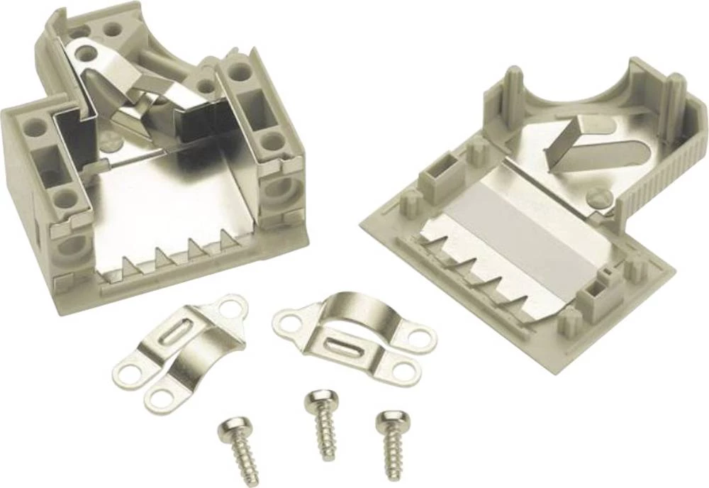 D-SUB kućište, broj polova: 25 umjetna masa 45 ° siva Harting 09 67 025 0573 20 kom. slika