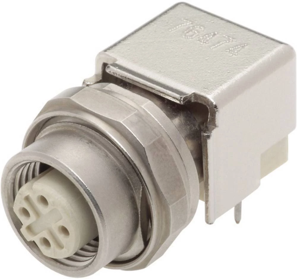 M12 adapter za tiskanu pločicu, kutni, broj polova: 4 Han® M12 Harting sadržaj: 10 kom. slika