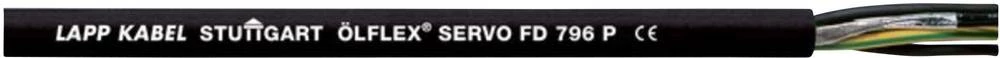 Kabel za kontrolu servo motora ÖLFLEX® SERVO FD 796 P 4 G 6 mm + 2 x 1 mm crne boje LappKabel 0025330 100 m slika