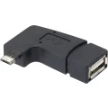 USB 2.0 adapter Renkforce [1x USB 2.0 utikač Micro-B - 1x USB 2.0 utičnica A] crna s OTG funkcijom slika