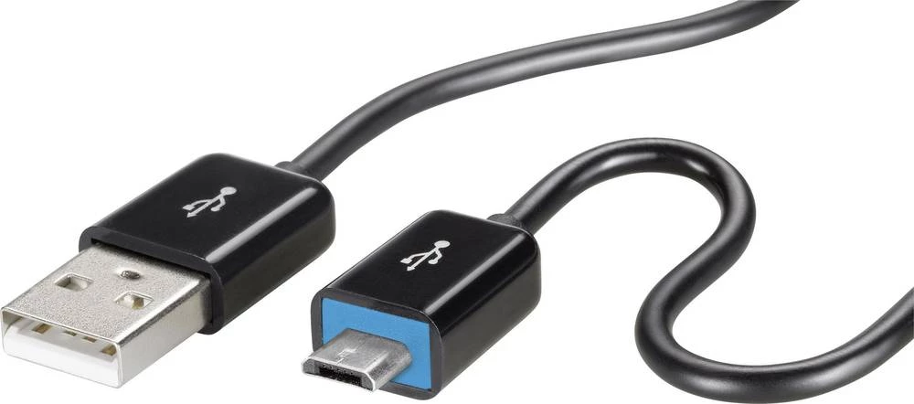 Renkforce Micro USB 2.0 kabel s LED i super mekim plaštem kabela