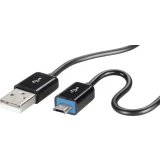 Renkforce Micro USB 2.0 kabel s LED i super mekim plaštem kabela