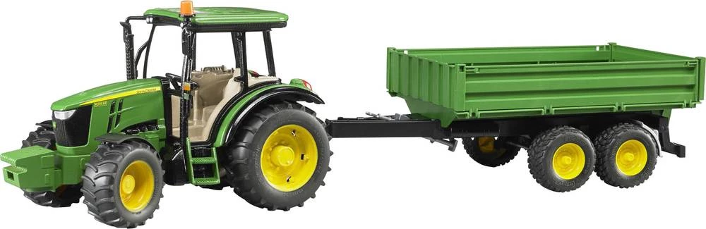 Model traktora s nagibnom prikolicom John Deere 5115 M Bruder slika