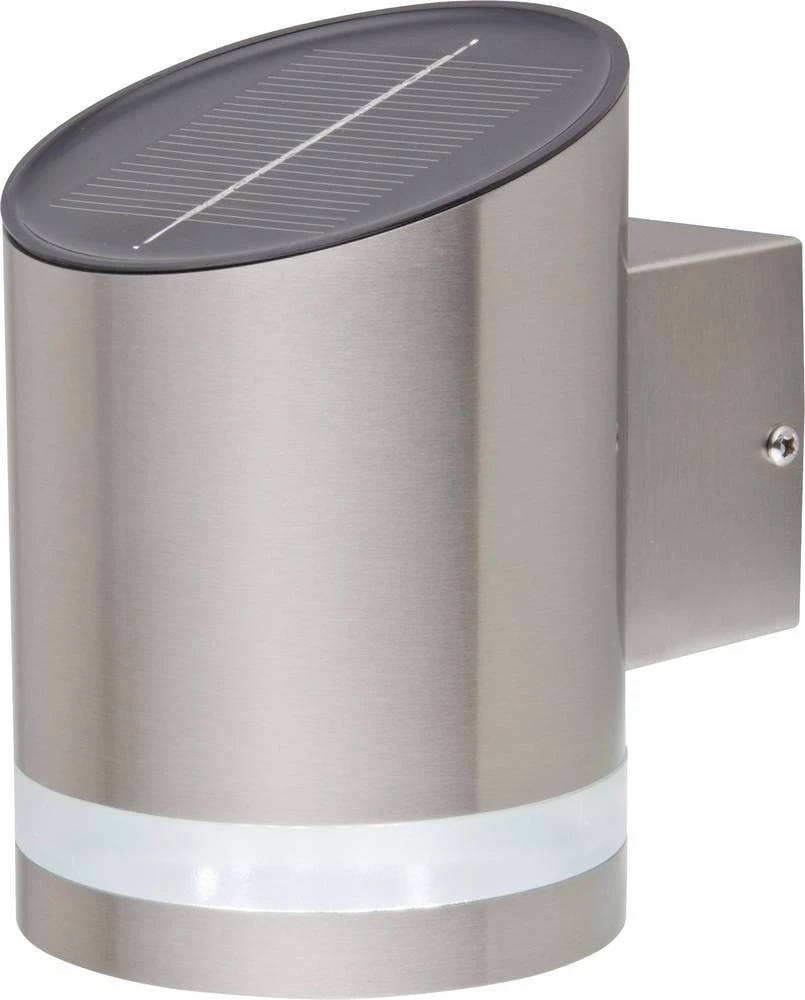 Solarno vanjsko zidno svjetlo, hladno bijela boja, Renkforce SOL CIL721A Siero od nehrđajućeg čelika slika