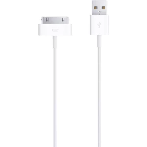 iPad/iPhone/iPod kabel za prijenos podataka i punjenje [1x USB 2.0 utikač A - 1x utikač Apple Dock 30 polni] 1 m bijeli, Apple slika