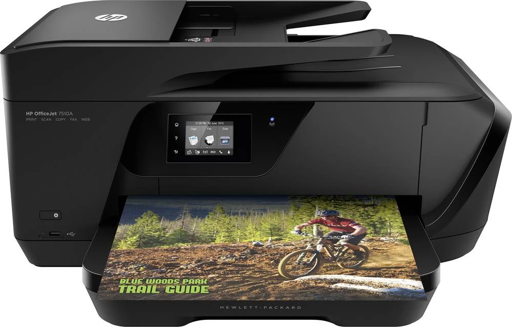 HP OfficeJet 7510 All-in-One Inkjet višenamjenski pisač A3+ pisač, skener, kopirni uređaj, fax LAN, WLAN, ADF slika