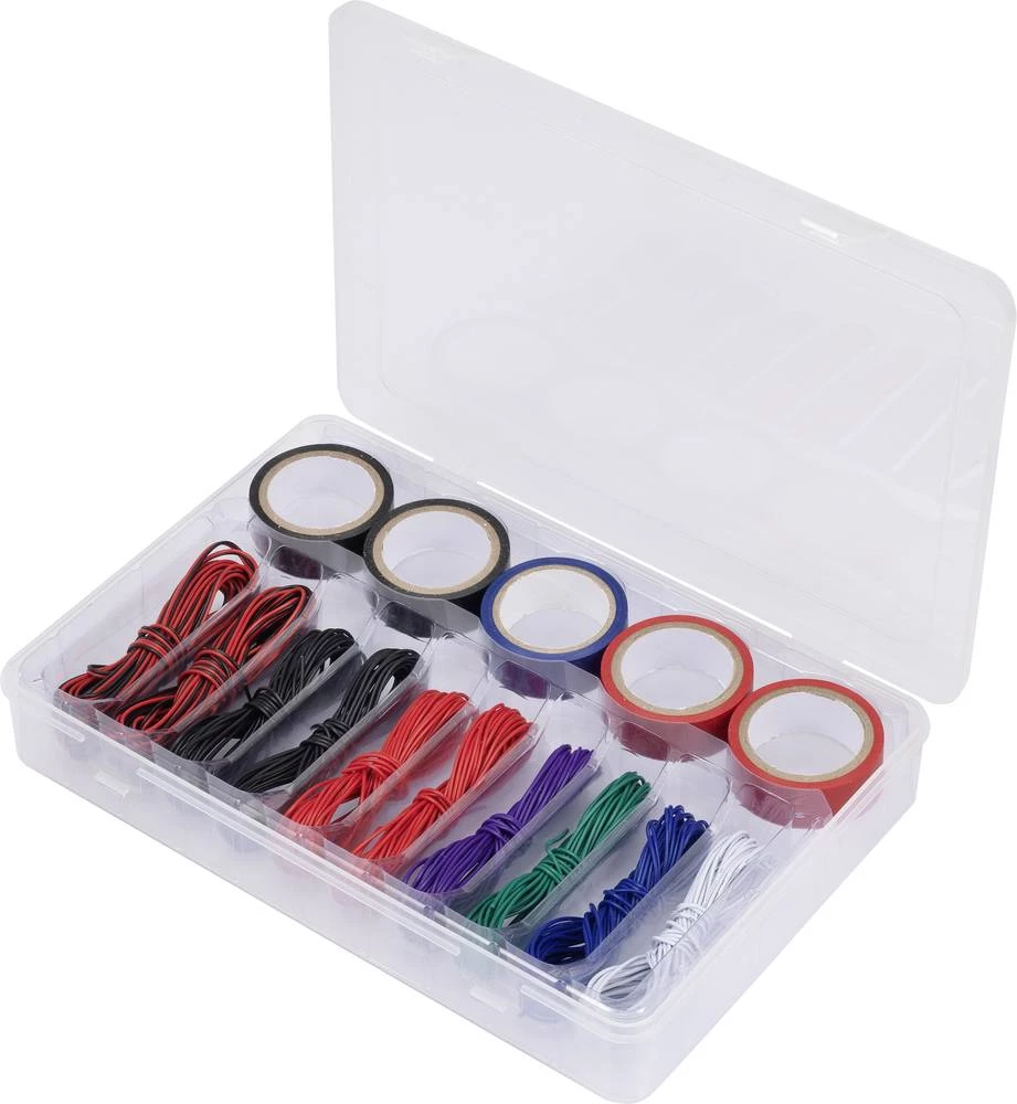 Finožični vodič 0.25 mm crne boje, crvene boje, Rot/crne boje, zelene boje, bijele boje, plave boje, ljubičaste boje Conrad Comp slika