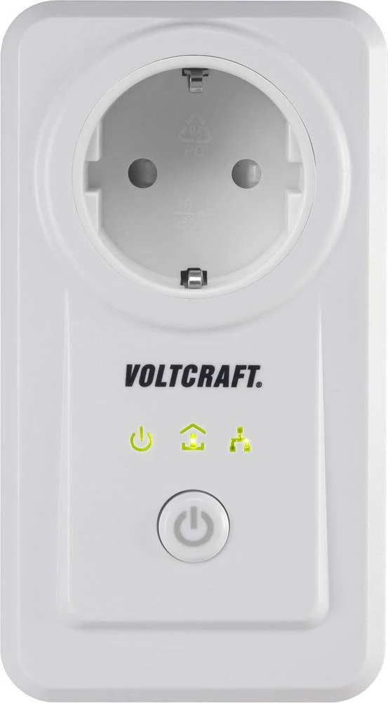 Mjerač energetskih troškova VOLTCRAFT PLC3000 DE Powerline, s aplikacijskim upravljanjem, funkcija alarma, izvoz podataka, grafi slika
