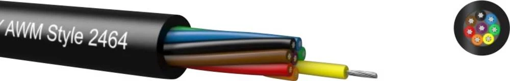 Krmilni kabel LiYY 6 x 0.09 mm crne boje Kabeltronik 095062809 metarski slika