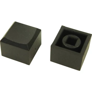 Pritisni gumb, crne boje (D x Š x V) 12.2 x 12.2 x 10 mm Cliff CP3433 1 kom. slika