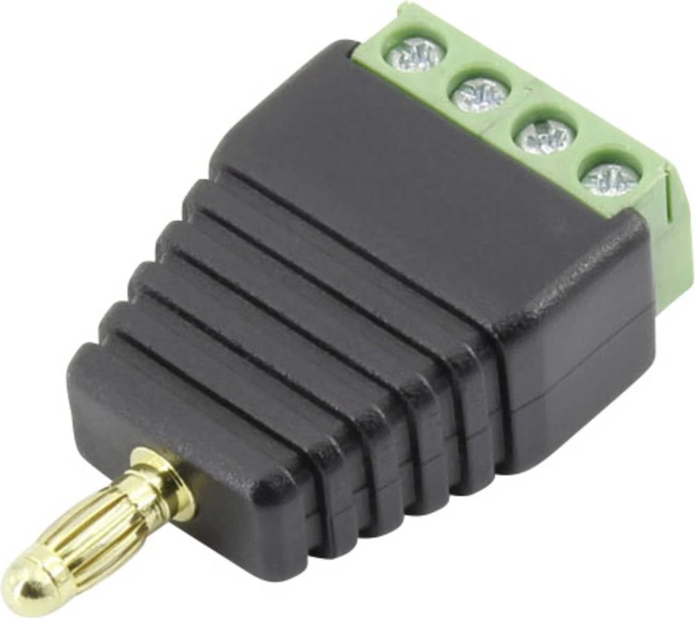 Laboratorijski utikač, ravan, promjer zatika: 4 mm crna Conrad Components 93013c1125 1 kom. slika