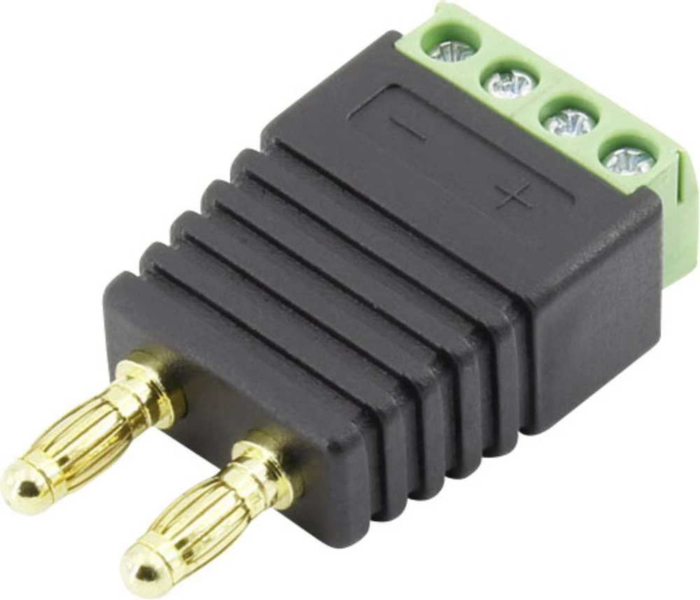 Banana utikač, ravan, promjer zatika: 4 mm crna Conrad Components 93013c1129 1 kom. slika