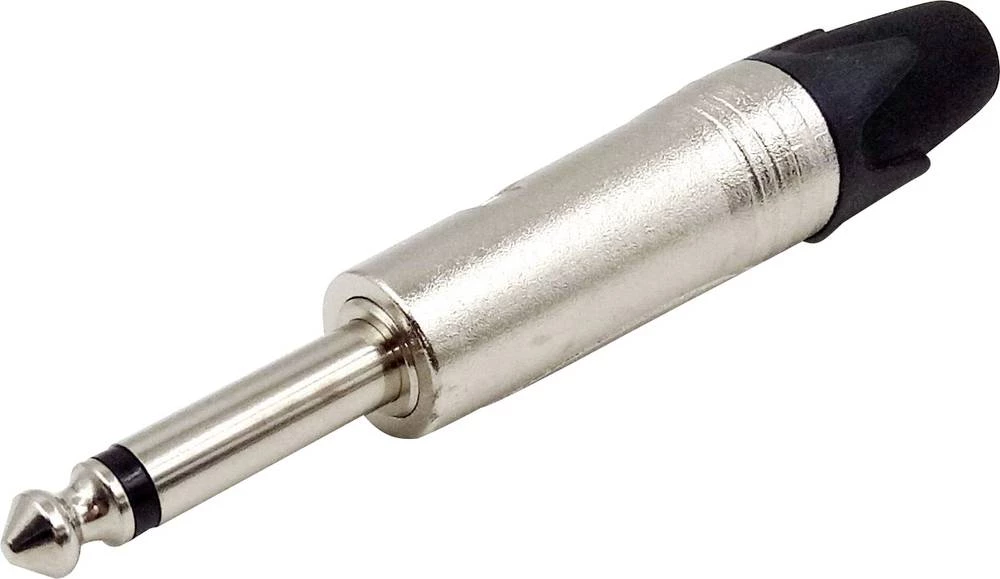 Klinken utični konektor 6.35 mm utikač, ravan, broj polova: 2 mono, srebrni Conrad Components 1 kom. slika