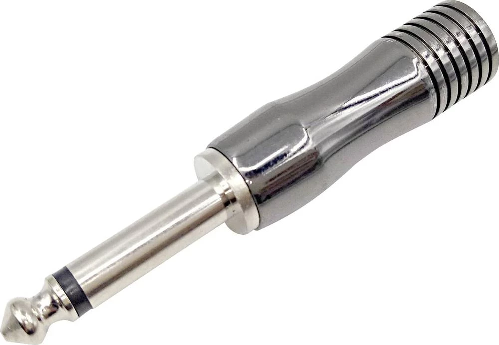 Klinken utični konektor 6.35 mm utikač, ravan, broj polova: 2 mono, sivi Conrad Components 1 kom. slika