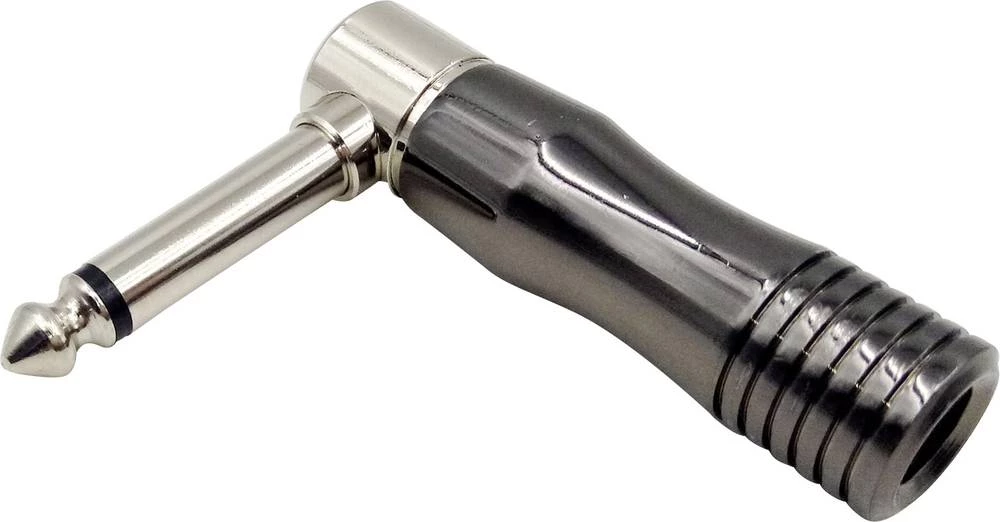 Klinken utični konektor 6.35 mm utikač, kutni, broj polova: 2 mono, sivi Conrad Components 1 kom. slika