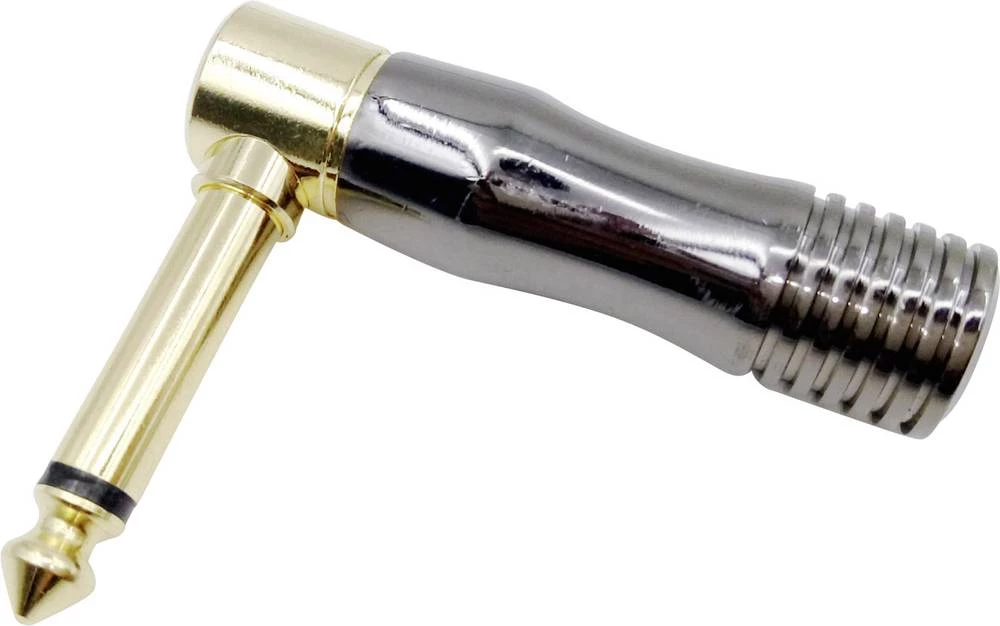 Klinken utični konektor 6.35 mm utikač, kutni, broj polova: 2 mono, sivi Conrad Components 1 kom. slika