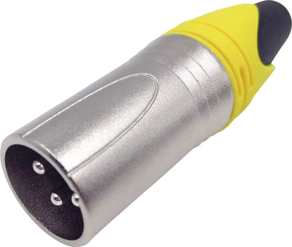 XLR-utični konektor, utikač, ravan, broj polova: 3 srebrni Conrad Components 1 kom. slika