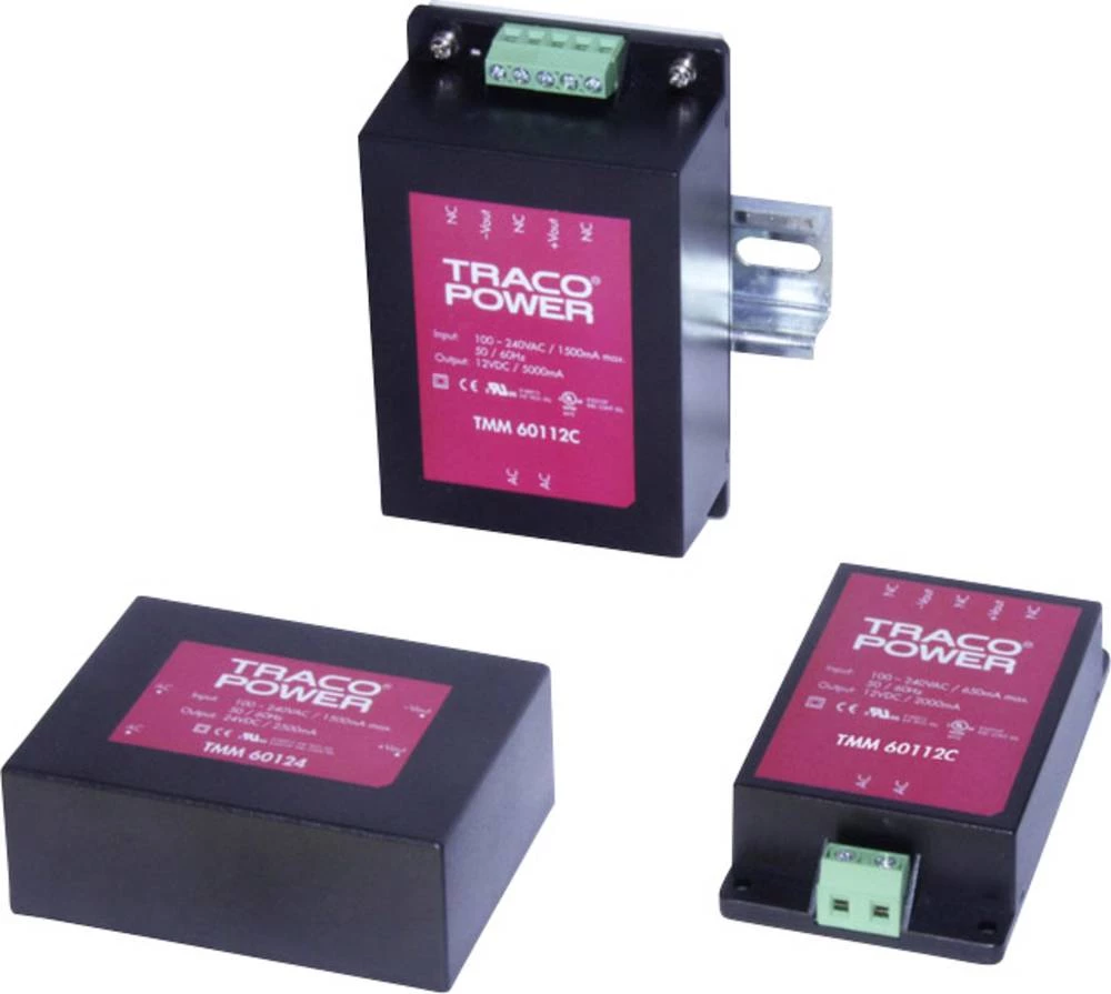 AC/DC napajač za tiskanu pločicu TracoPower TMM 60124 24 V/DC 2.5 A 60 W slika