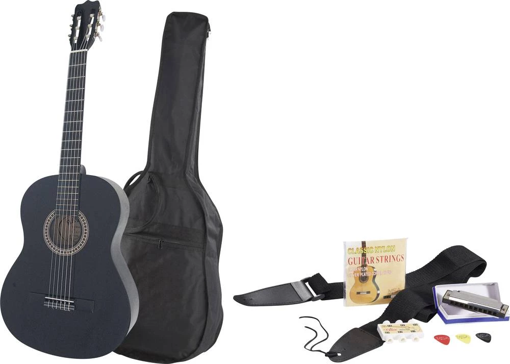 Koncertna gitara MSA Musikinstrumente 4/4 uklj. torba crna slika