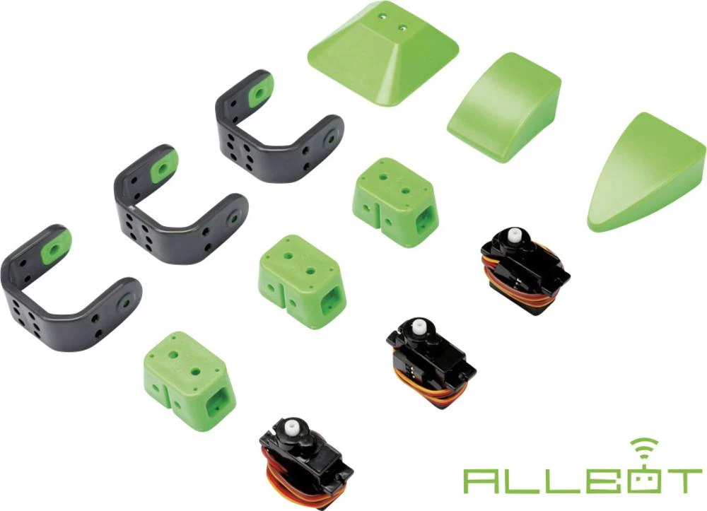 Robot VR013 ALLBOT® Option Velleman komplet za sastavljanje noga s 3 servo motora, izvedba (komplet za sastavljanje/ugradben slika