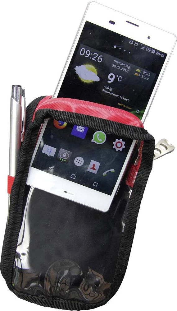 Plano P549XL Smartphone-Tasche XL crne, crvene boje slika