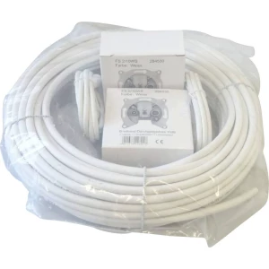 Koaksjialni kabel vanjski promjer: 6.6 mm 75 90 dB bijele boje BKL Electronic 0809010 1 Set slika