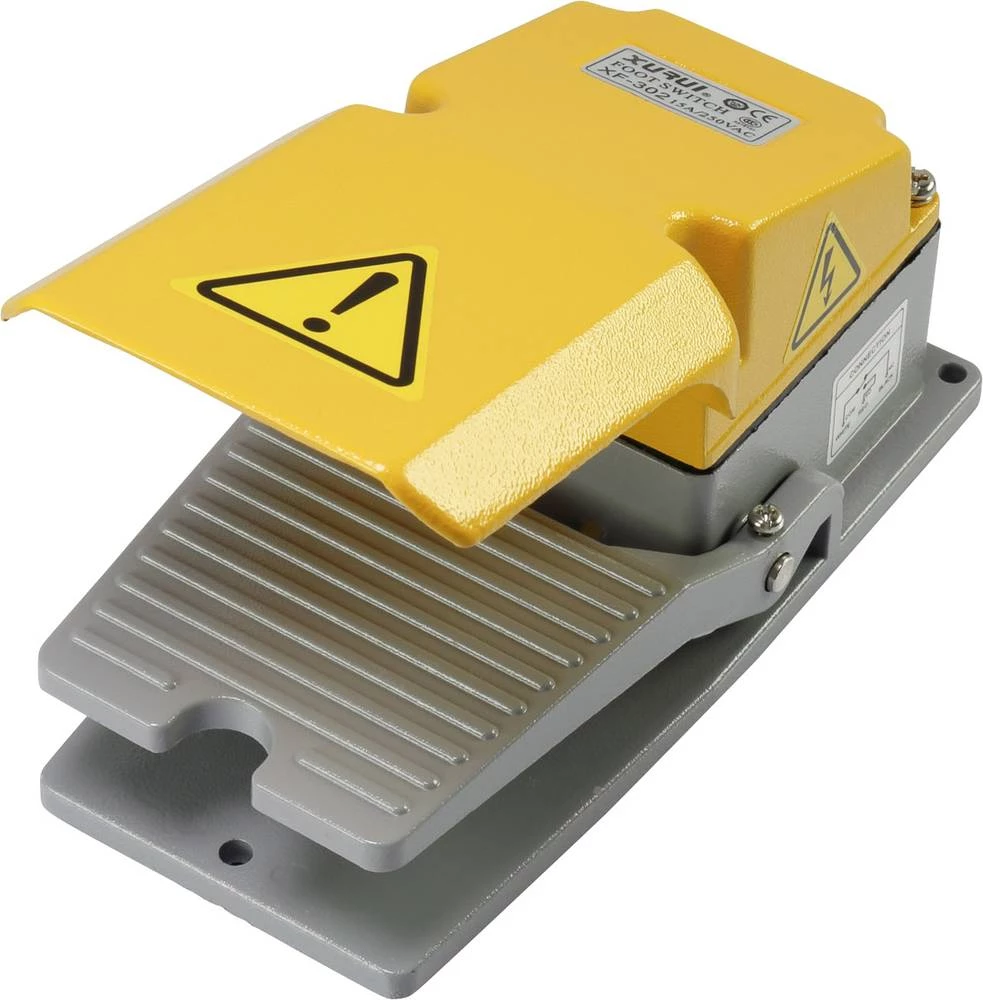 Nožni prekidač 250 V/AC 15 A sa zaštitom pedala 1 zatvarač XF-302 1 kom. slika