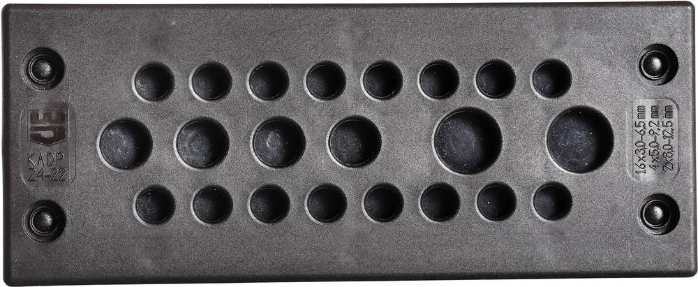 Kabelska uvodna ploča, promjer sponke (maks.) 8.1 mm poliamid crne boje Jacob F305-9240-07 1 kom slika