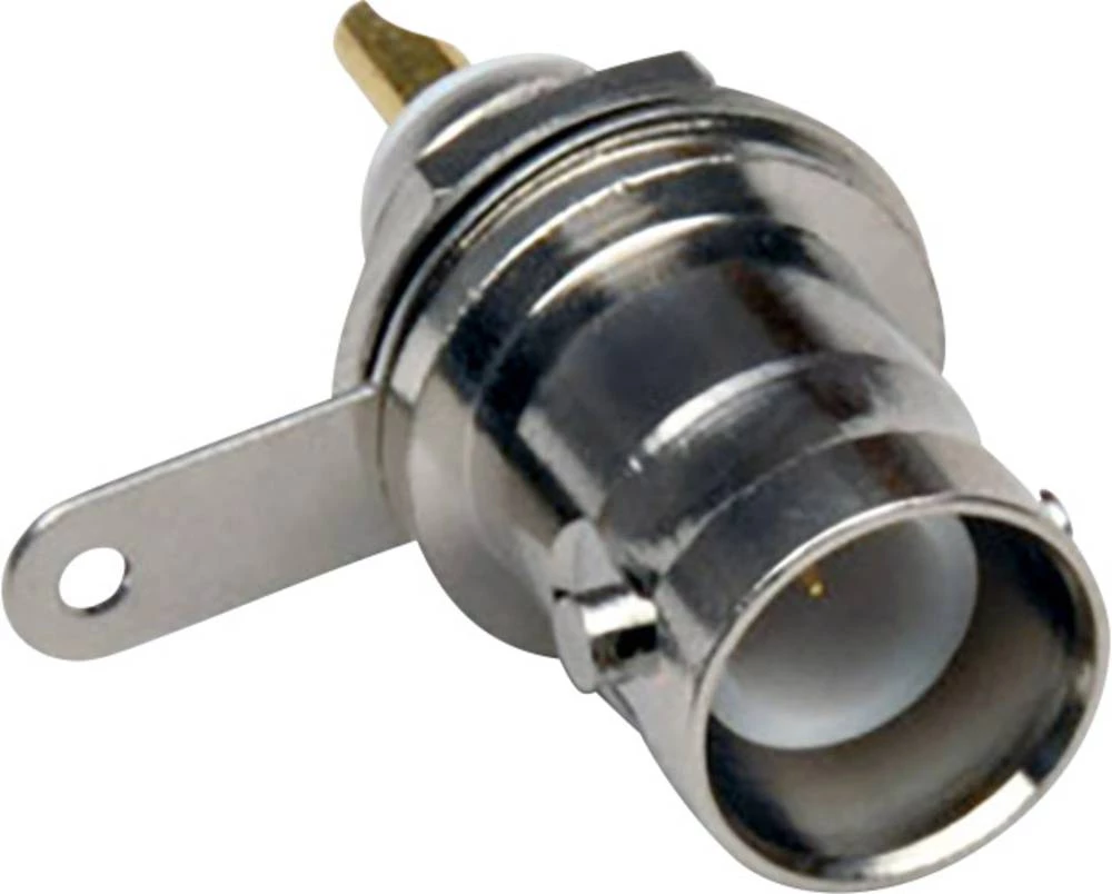 BNC-reverzni utični konektor, utičnica, ugradbeni, vertikalni, 50 BKL Electronic 0419616 1 kom. slika