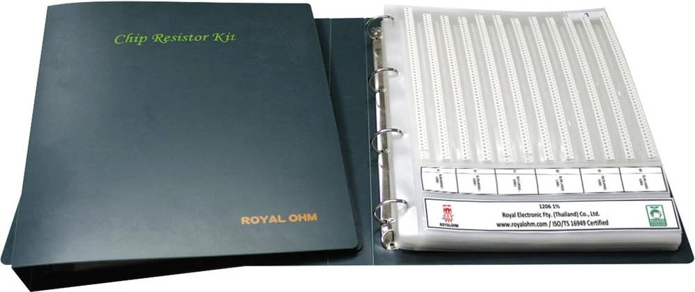 Debeloslojni otpornik asortiman, SMD 0402 0.0625 W 5 % Royalohm 0402WGJE024KIT 12100 kom. slika