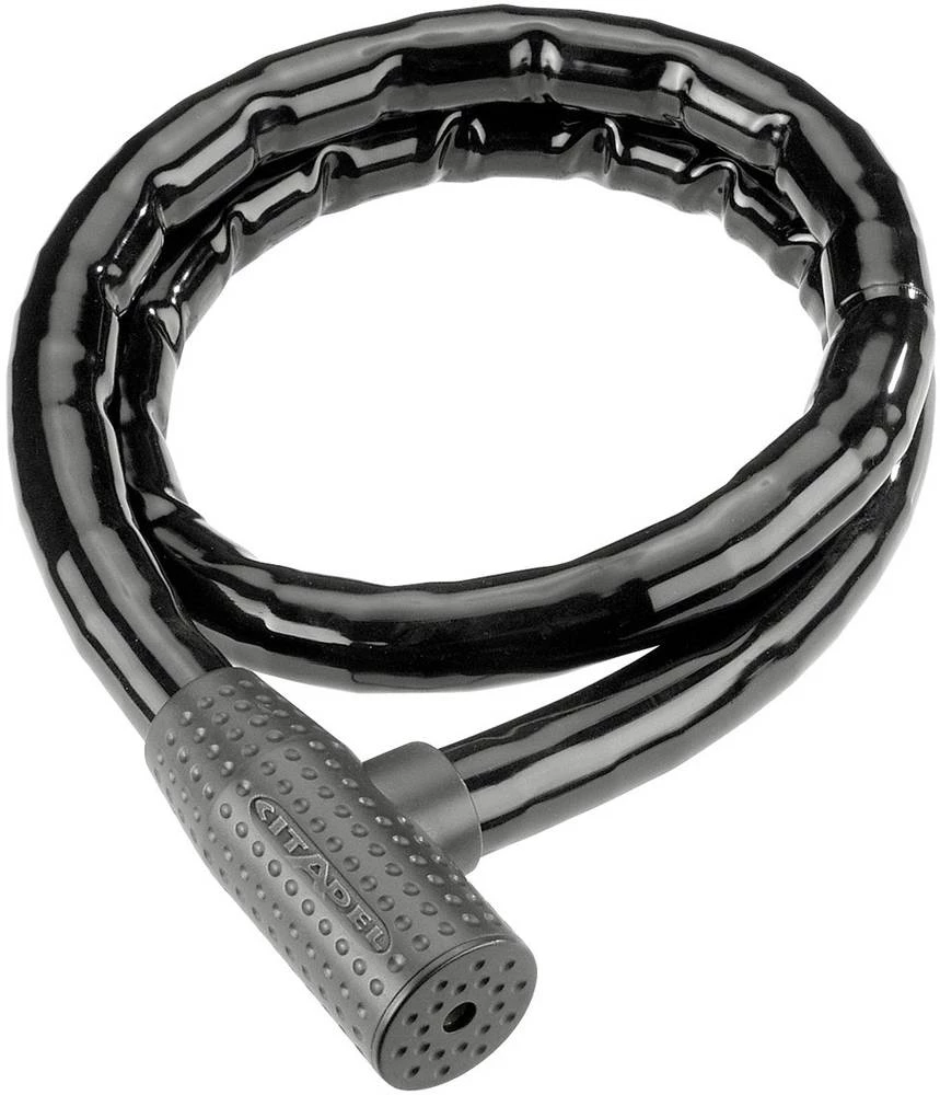 Zglobni lokot za bicikl Romeo 745 CA 50.120-D Citadel crna lokot na ključ slika