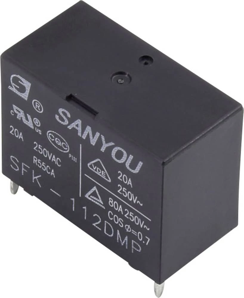 Relej za tiskanu pločicu 12 V/DC 25 A 1 zatvarač SFK-112DMP 1 kom. slika