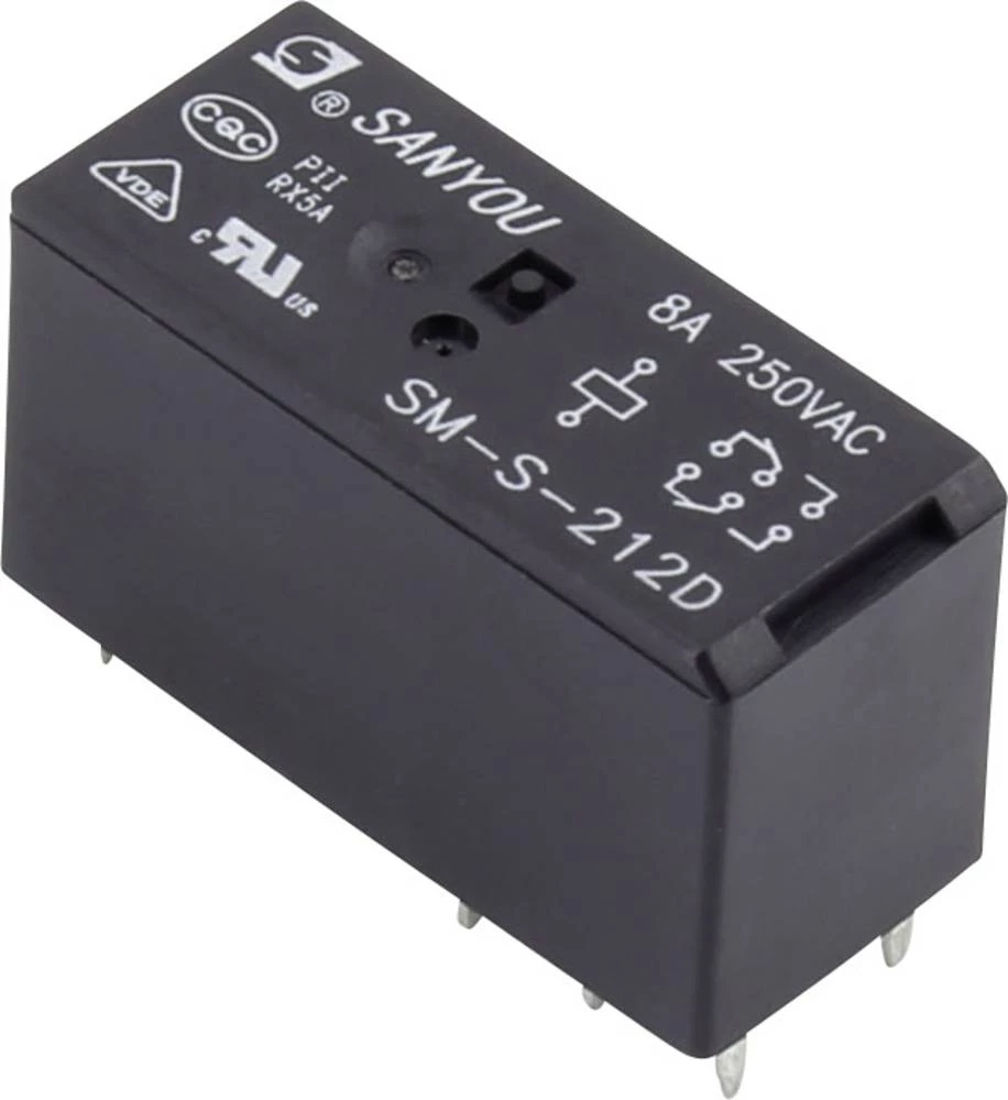 Relej za tiskanu pločicu 12 V/DC 10 A 1 preklopni SM-S-212D 1 kom. slika