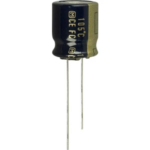 Elektrolitski kondenzator, radijalno ožičen 5 mm 1500 µF 6.3 V 20 % (promjer) 12.5 mm Panasonic EEU-FC0J152S 1 kom. slika