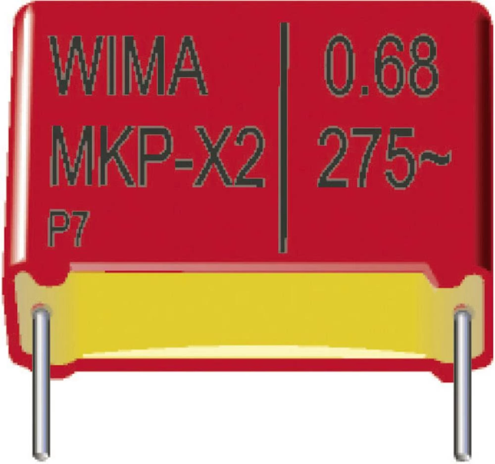 MKP-X2-Radijski kondenzator za uklanjanje smetnji, radijalno ožičen 0.1 µF 275 V/AC 20 % 10 mm (D x Š x V) 13 x 8 x 12 mm slika