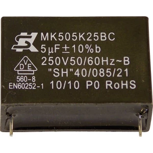 MKP-folijski kondenzator, radijalno ožičen 0.47 µF 250 V 10 % 22.5 mm ( x H) 16.5 mm x 7 mm MK250K474 1 kos slika