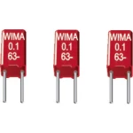 MKS-folijski kondenzator, radijalno ožičen 0.47 µF 63 V/DC 10 % 2.5 mm (D x Š x V) 4.6 x 4.6 x 9 mm Wima MKS0C034700E00KSS