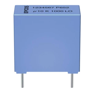 MKT-folijski kondenzator, radijalno ožičen 0.1 µF 63 V/DC 10 % 5 mm (D x Š x V) 7.2 x 2.5 x 6.5 mm Epcos B32529-C104-K 1 k slika