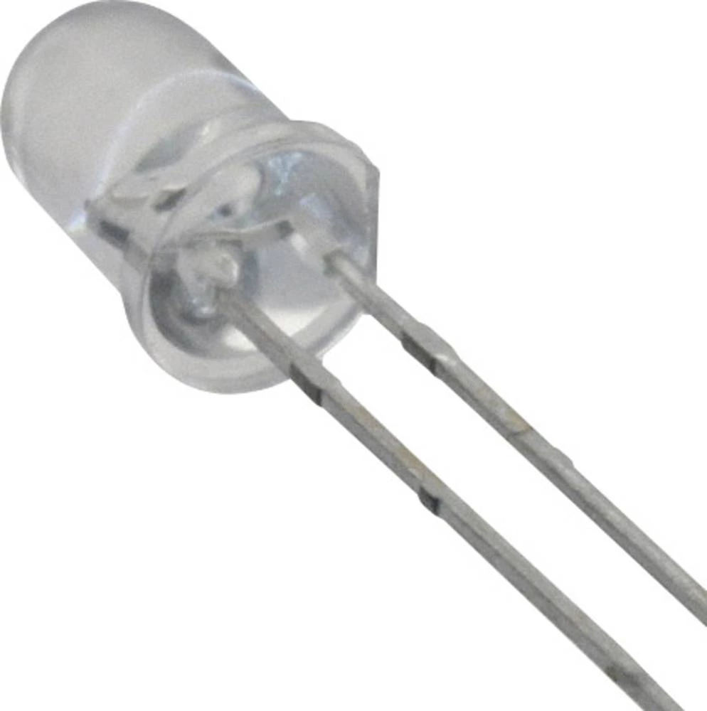 Ožičana LED dioda, hladno bijela, okrugla 5 mm 13.5 cd 15 ° 30 mA 3.2 V Everlight Opto 334-15/T2C1-1UWA slika