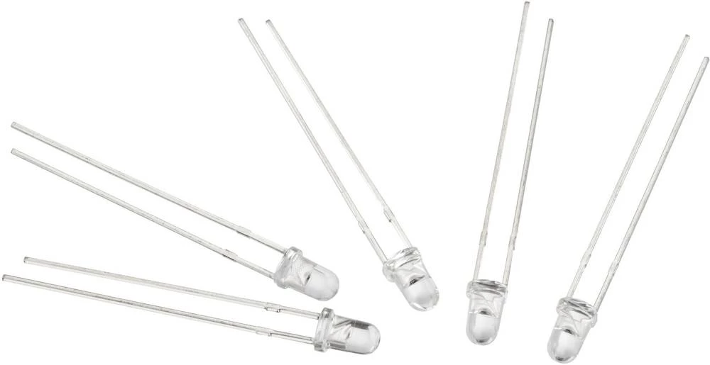 Ožičana LED dioda, plava, okrugla 3 mm 3800 mcd 30 ° 30 mA 2.8 V Würth Elektronik 151033BS03000 slika