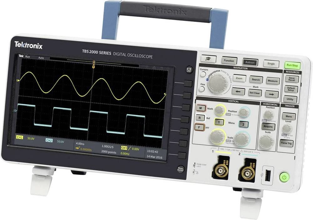Digitalni osciloskop Tektronix TBS2102 100 MHz 1 GSa/s digitalna memorija (DSO) slika