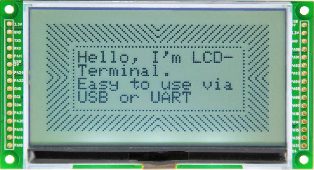 LCD zaslon, crna, svijetlo zelena 128 x 64 piksela (Š x V x D) 94.8 x 7.5 x 53 mm Taskit LCD_Term35 slika