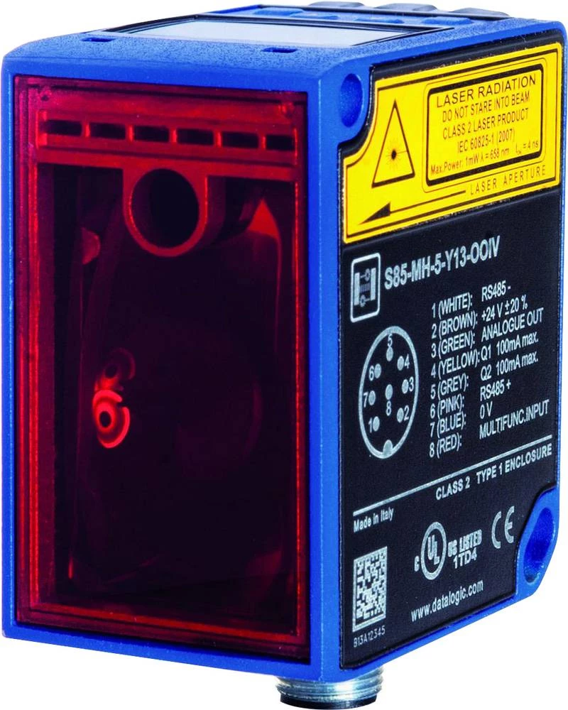 Laserski senzor udaljenosti 1 kom. S85-MH-5-Y03-OOI DataLogic 24 V/DC domet min. (na otvorenom): 0.2 m (D x Š x V) 72.3 x 60 x 3 slika
