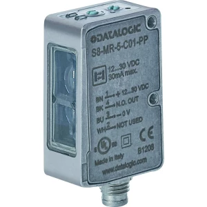 Fotoelektrični senzor DataLogic S8-MR-5-F01-PP 10 V/DC do 30 V/DC slika