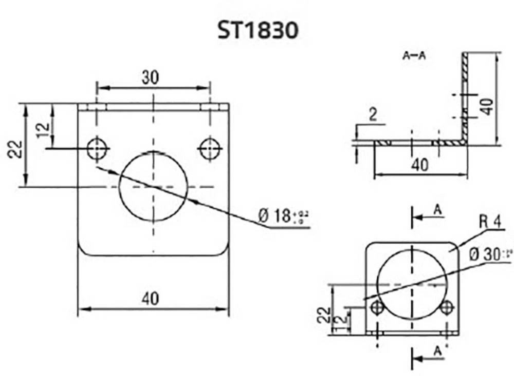 Nosač DataLogic ST-1830 (D x Š x V) 40 x 40 x 40 mm slika