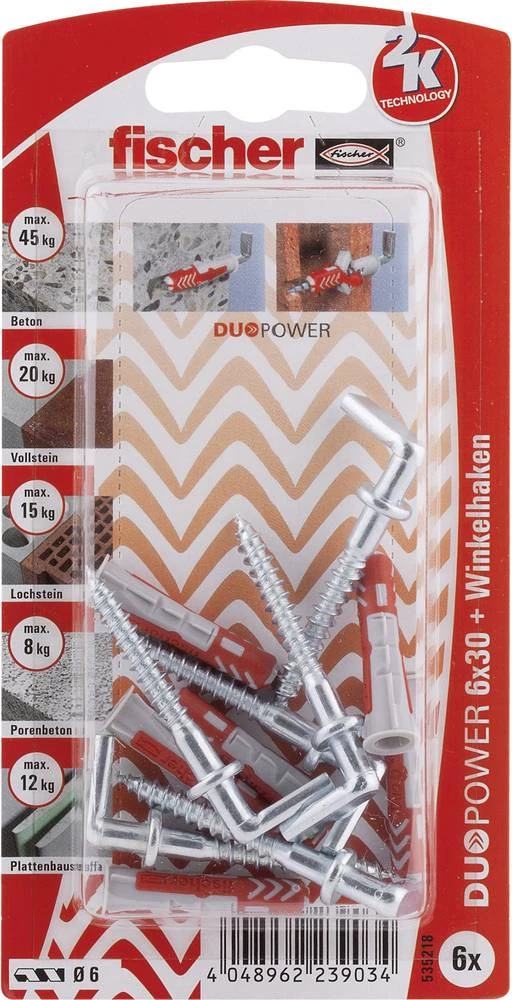 Set tipli sa vijcima Fischer DUOPOWER 30 mm 535218 1 set slika