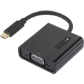 USB / VGA adapter [1x USB-C™ utikač - 1x VGA-utičnica] crni, pozlaćeni kontakti renkforce slika