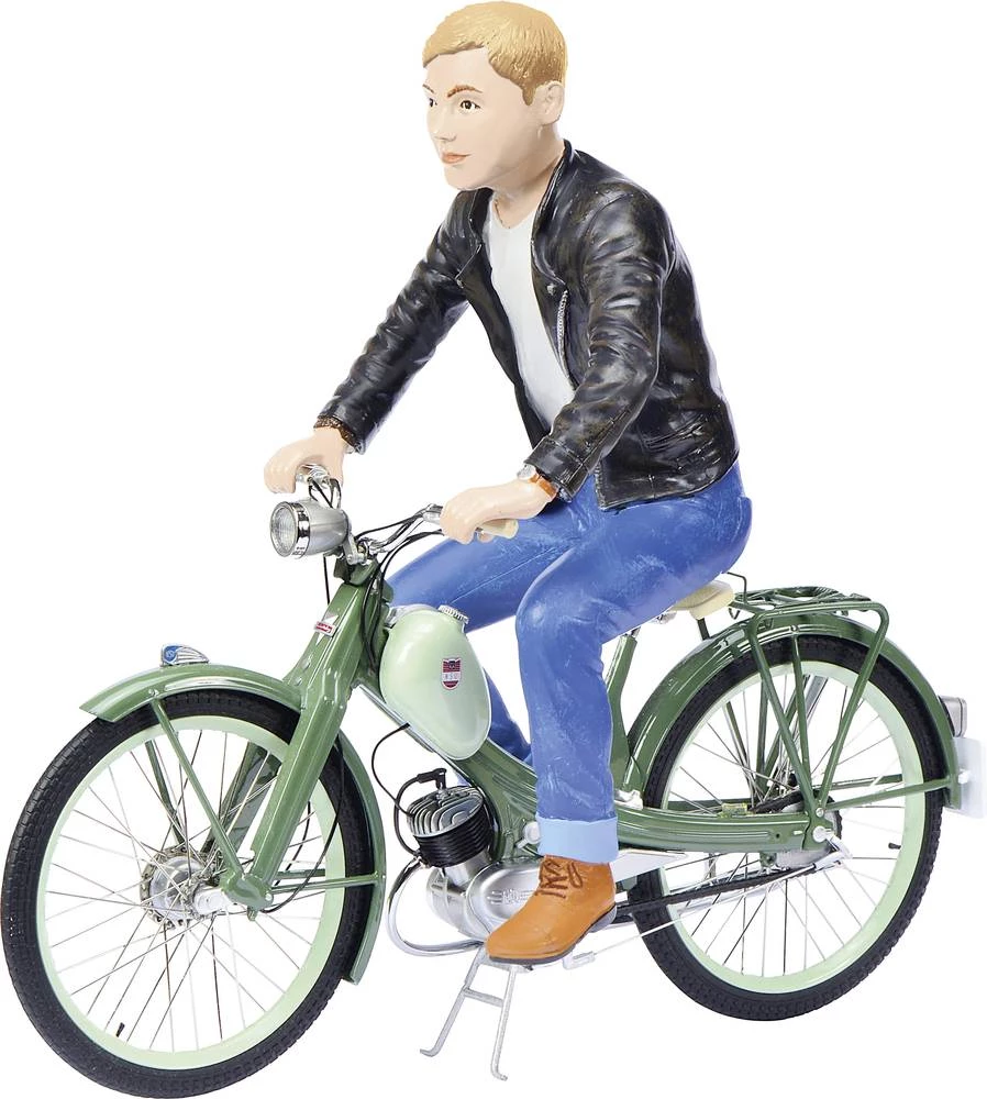 Model motocikla NSU Quickly Schuco 1:10, s figurom slika